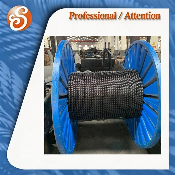 6X29Fi+FC Steel Wire Rope with Color Paint for Lifts Use 35mm 500m