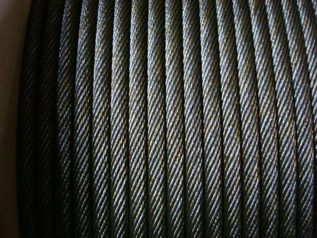 Ungalvanized Steel Wire Rope High Cable 1000m 6X37+iwrc For Vertical Well Banlance factory