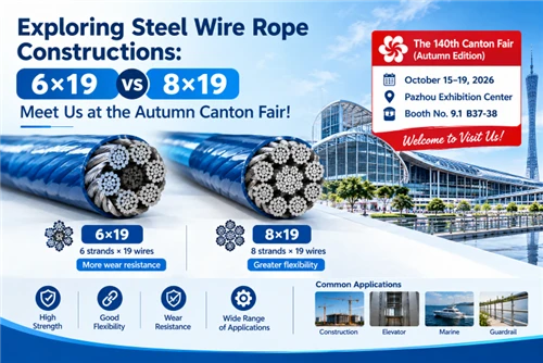 Exploring Steel Wire Rope Constructions: 6×19 Vs. 8×19 & Meet Us At The Autum...