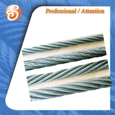 7X19 Factory Wholesale Galvanized Steel Wire Rope High Quality