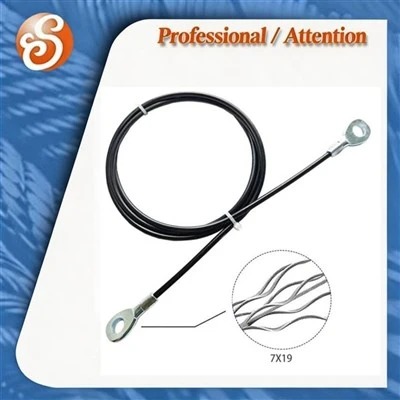7X19 PVC Coated Galvanized Aircraft Cable Steel Wore Rope