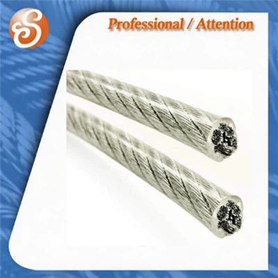 7x7 7x19 PVC PE NYLON Stainless Steel Wire Rope