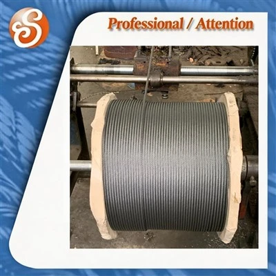 6X19+IWS Ungalvanized Steel Wire Rope 3mm-10mm For Rigging