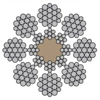 8x19W+8x7+FC Steel-Reinforced Fiber Core Elevator Wire Rope