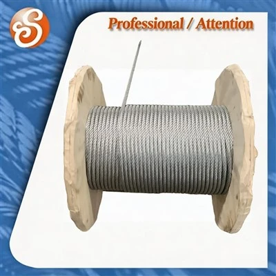 DIN 3055 Galvanized Steel Wire Rope (6x7+FC/IWS) - Marine Grade Cable