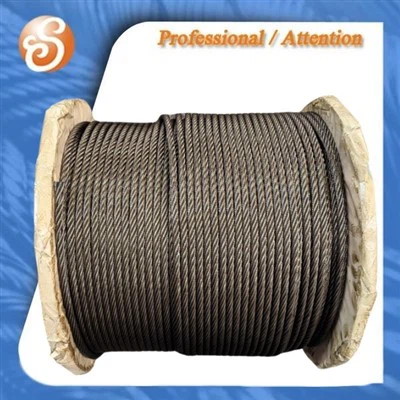 6X37+IWRC Ungalvanized Steel Wire Rope For Crane 42mm